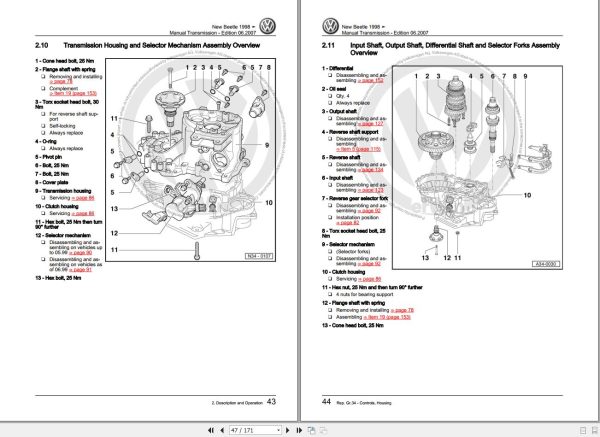 Volkswagen New Beetle Workshop Manual 2003 2