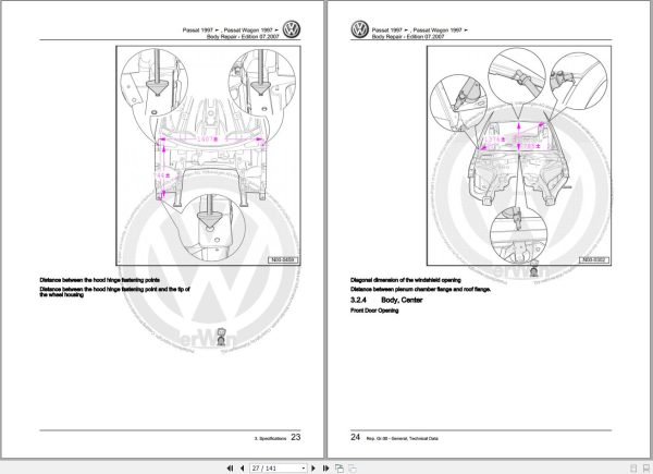 Volkswagen PASSAT WAGON 3B2 Workshop Manual 1998 2000 3