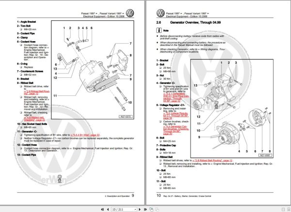 Volkswagen PASSAT Workshop Manual 1998 2005 2