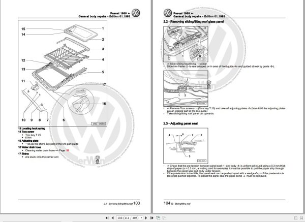 Volkswagen Passat 31 312 315 Workshop Manual 1988 1994 2