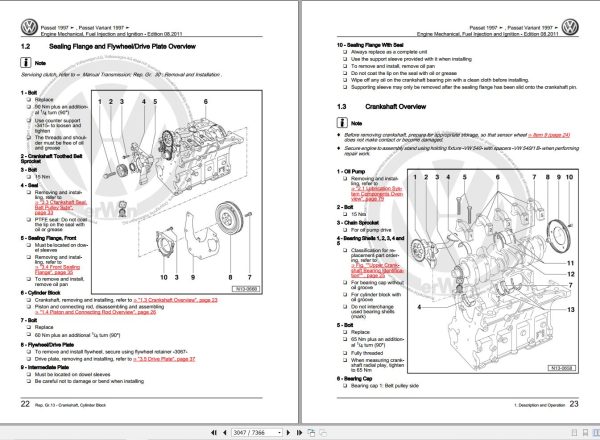 Volkswagen Passat 3B5 Variant Workshop Manual 1998 2000 3