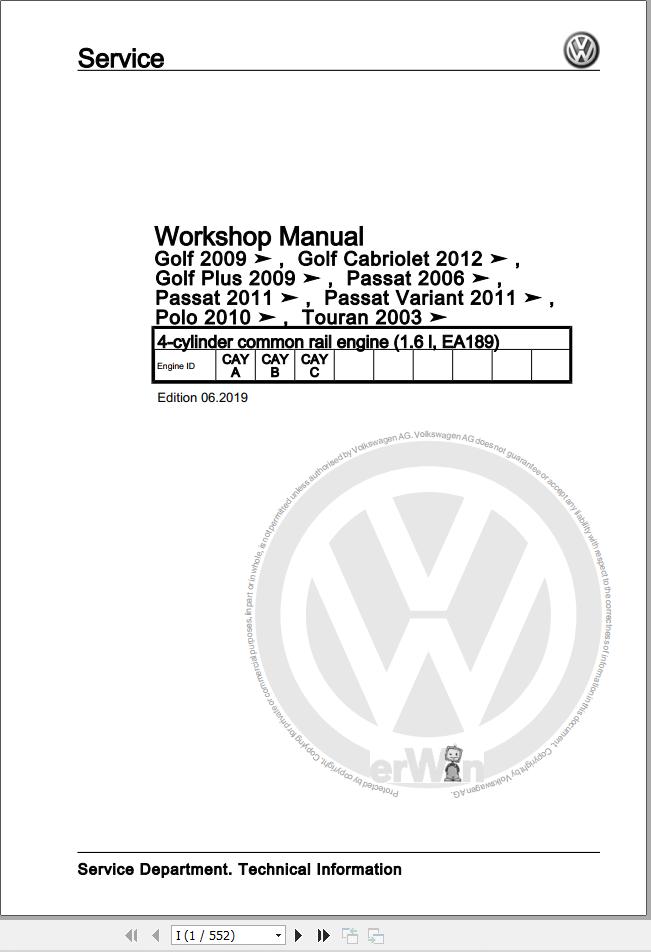 Volkswagen Passat 3C 3C2 3C5 Workshop Manual 2005 2008 1