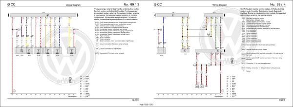 Volkswagen Passat CC 358 Workshop Manual 2008 2017 2