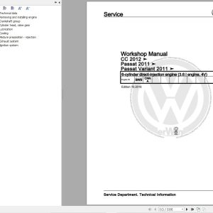 Volkswagen Passat Variant 36 362 365 3G2 3G5 Workshop Manual 2011 2017 1