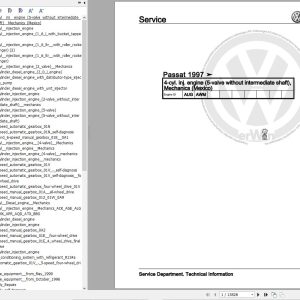 Volkswagen Passat Variant 3B 3B2 3B5 Workshop Manual 1997 2005 1