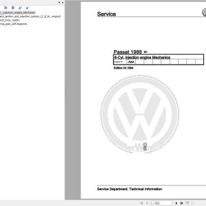 Volkswagen Passat Variant Workshop Manual 1988 1994 1