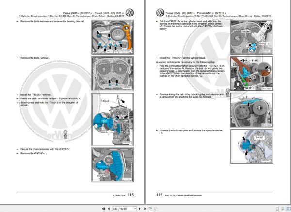 Volkswagen Passat Workshop Manual 2012 2017 2