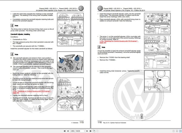 Volkswagen Passat Workshop Manual 2012 2017 3