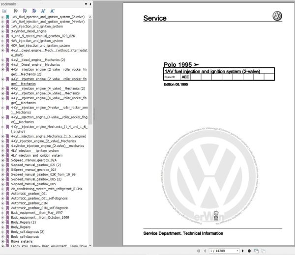 Volkswagen Polo 6N 6N1 6N2 6V 6V2 6V5 Workshop Manual 1994 2002 1