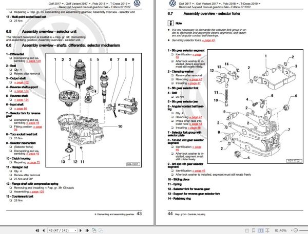 Volkswagen Polo AW1 BZ2 BZ1 Workshop Manual 2018 2021 3