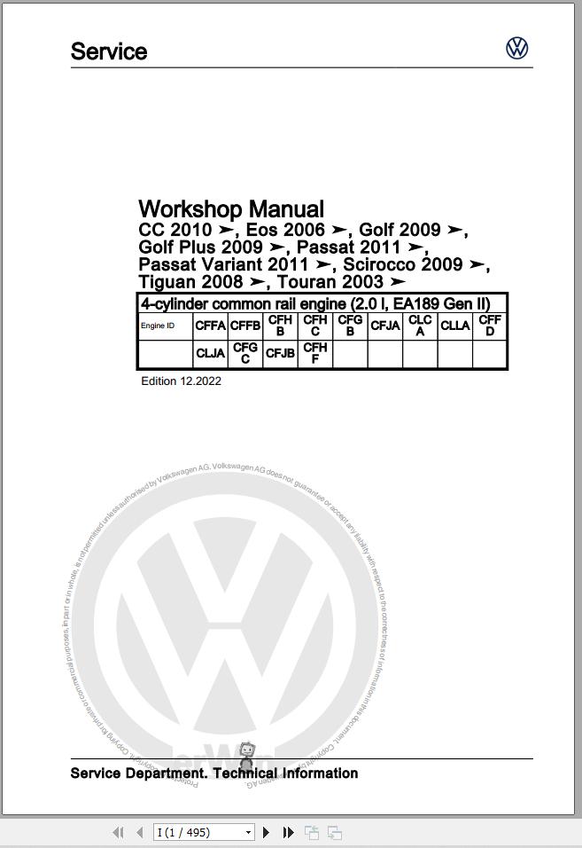 Volkswagen Scirocco 13 135 136 137 138 Workshop Manual 2008 2015 1