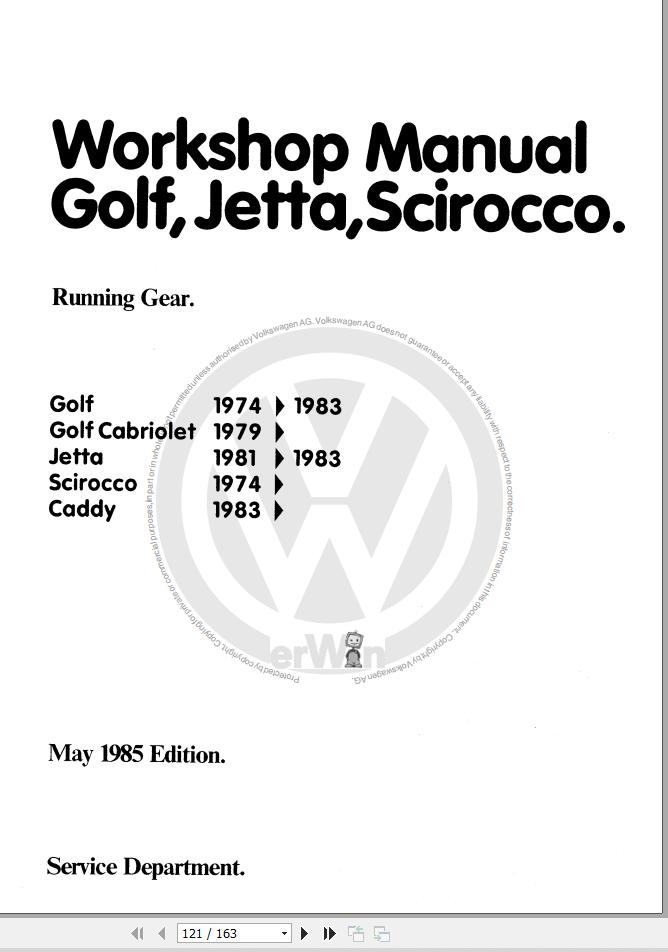 Volkswagen Scirocco 53 531 532 533 534 Workshop Manual 1974 1992 1