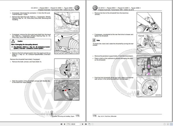 Volkswagen Tiguan 5N1 Workshop Manual 2009 2012 1