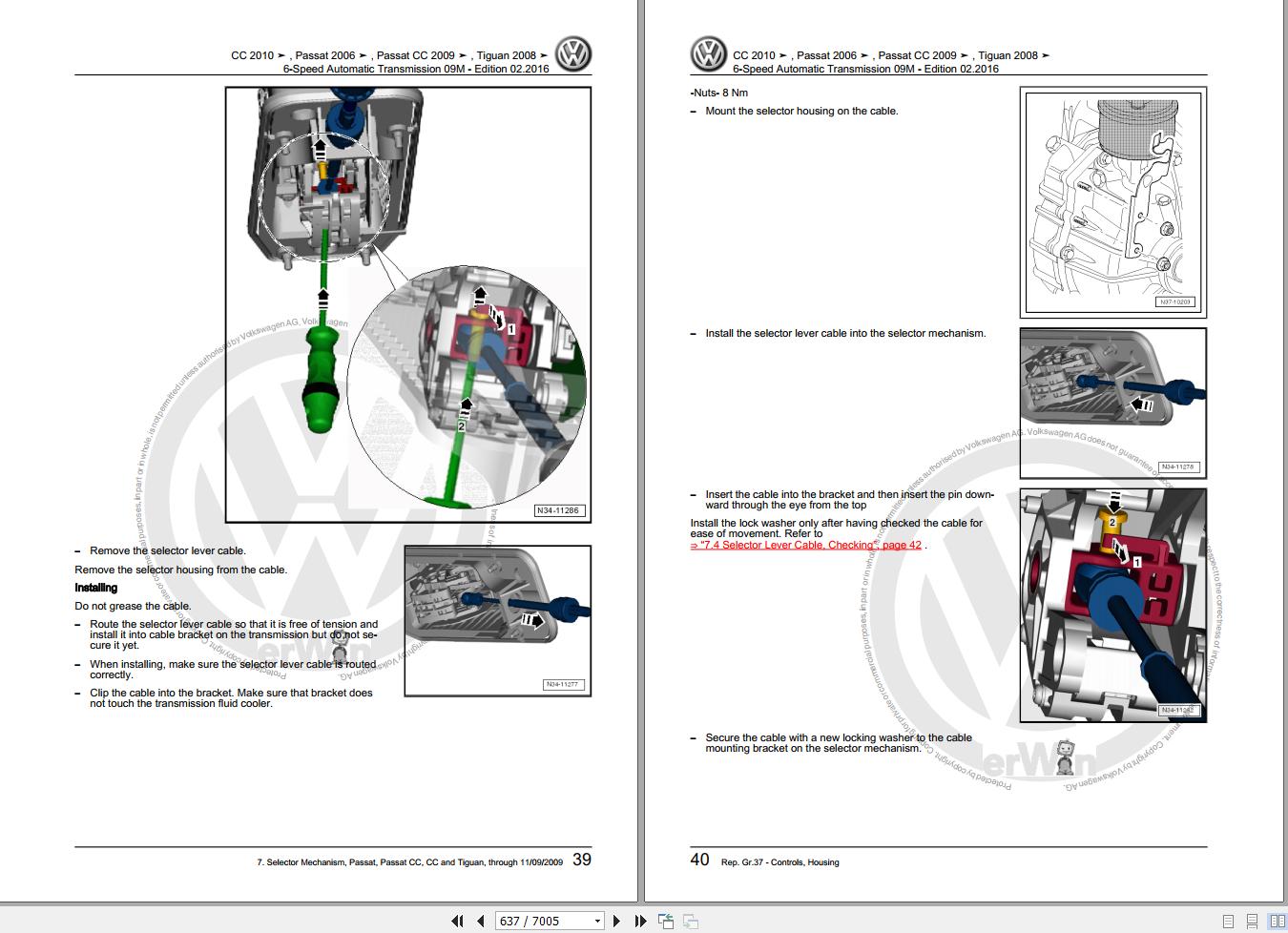 Volkswagen Tiguan 5N2 Workshop Manual 2009 2012 1