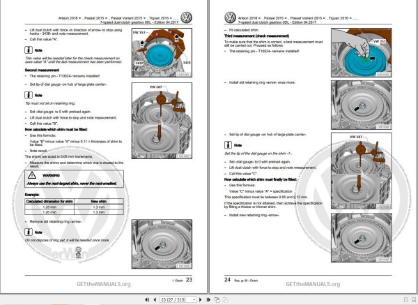 Volkswagen Tiguan Workshop Manual 2016 2020 2