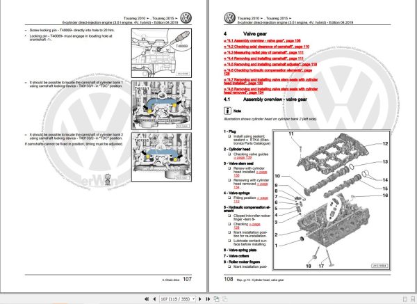 Volkswagen Touareg 7L 7L6 7LA 7P 7P5 7P6 Workshop Manual 2003 2017 2