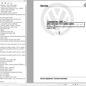 Volkswagen Transporter 70 Workshop Manual 1990 1996 1