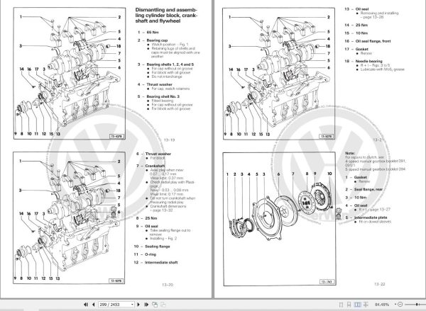 Volkswagen Transporter Typ 2 21 22 23 24 27 Workshop Manual 1967 1979 2