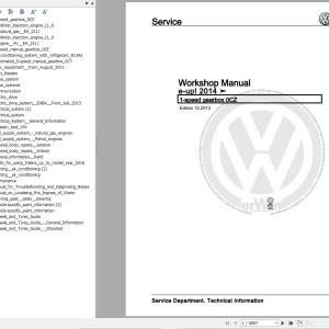 Volkswagen Up eUp 12 121 BL1 Workshop Manual 2012 2020 1