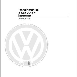 Volkswagen eGolf BE1 Workshop Manual 2014 (1)