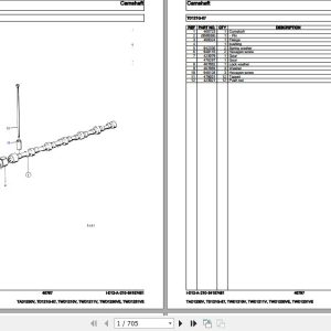 Volvo Penta Industrial Engine TAD1230V to TWD1231VE Parts Catalog 1