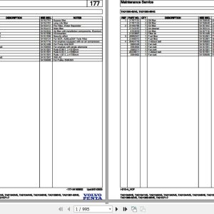 Volvo Penta Industrial Engine TAD1340VE to TAD1371 7 Parts Catalog 1