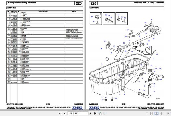 Volvo Penta Industrial Engine TAD1340VE to TAD1371 7 Parts Catalog 2