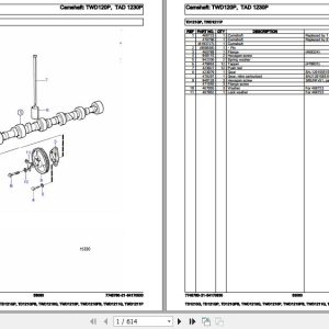 Volvo Penta Industrial Engine TD1210G to TWD1211P Parts Catalog 1
