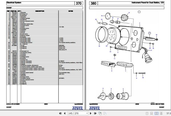 Volvo Penta Marine Diesel Engines KAD32P Parts Catalog 2