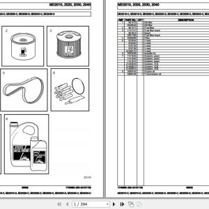 Volvo Penta Marine Diesel Engines MD2010 C to MD2040 D Parts Catalog 1