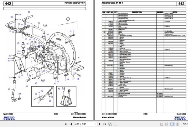 Volvo Penta Marine Diesel Engines MD2010 MD2010B Parts Catalog 2