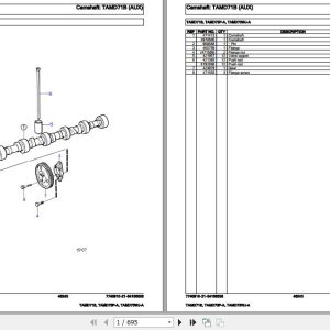Volvo Penta Marine Diesel Engines TAMD71B TAMD73P A TAMD73WJ A Parts Catalog 1