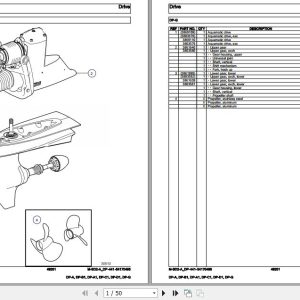 Volvo Penta Marine Drives Transmissions DP A to DP G Parts Catalog 1