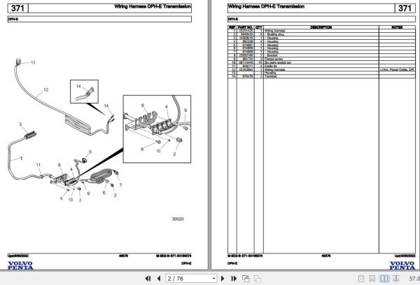 Volvo Penta Marine Drives Transmissions DPH E Parts Catalog 1