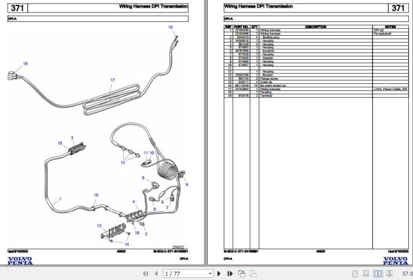 Volvo Penta Marine Drives Transmissions DPI A Parts Catalog 1