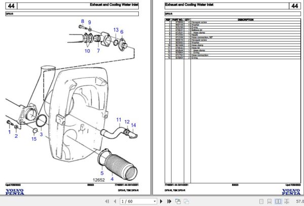 Volvo Penta Marine Drives Transmissions DPX R TSK DPX R Parts Catalog 1