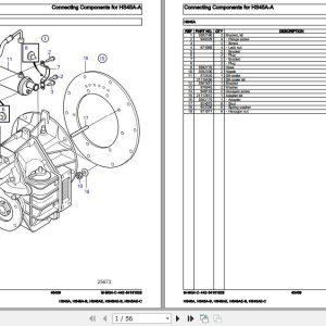 Volvo Penta Marine Drives Transmissions HS45A to HS45AE C Parts Catalog 1