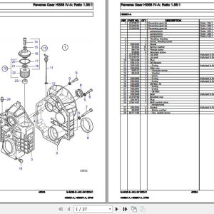 Volvo Penta Marine Drives Transmissions HS68A A HS68IV A ZF68 Parts Catalog 1