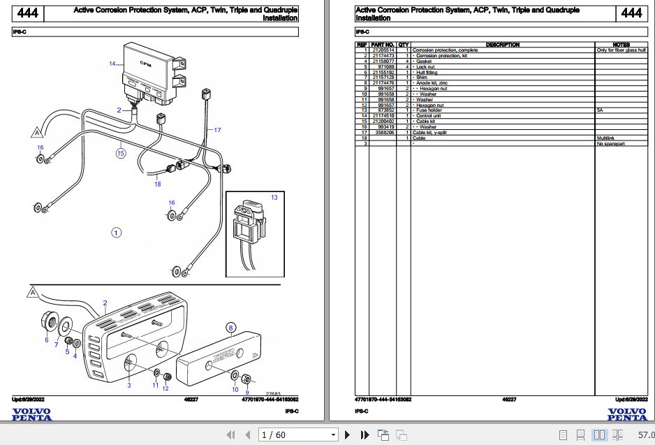 Volvo Penta Marine Drives Transmissions IPS C Parts Catalog 1