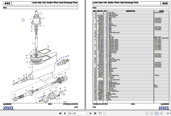 Volvo Penta Marine Drives Transmissions IPS E Parts Catalog 2