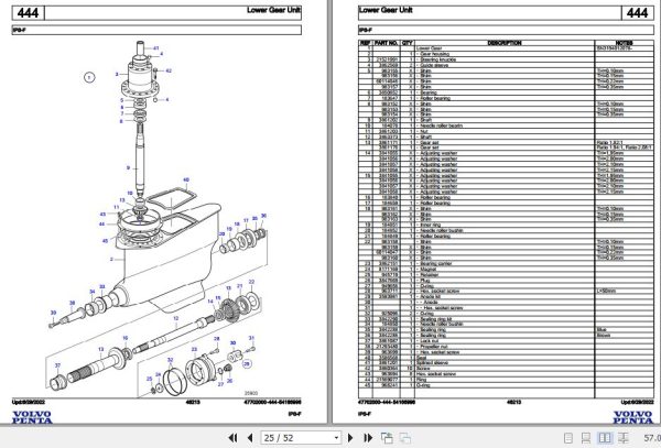 Volvo Penta Marine Drives Transmissions IPS F Parts Catalog 2