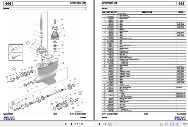 Volvo Penta Marine Drives Transmissions IPS10 A Parts Catalog 2