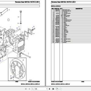 Volvo Penta Marine Drives Transmissions MS10A A to MS10L B Parts Catalog 1