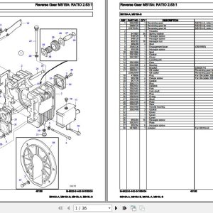 Volvo Penta Marine Drives Transmissions MS15A A to MS15L B Parts Catalog 1