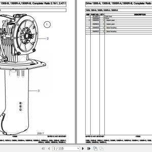 Volvo Penta Marine Drives Transmissions130S to150SR C Parts Catalog 1
