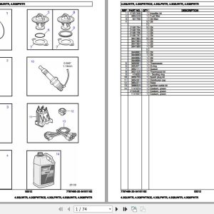 Volvo Penta Marine Gasoline Engines 4.3GIJWTR to 4.3GSPWTR Parts Catalog 1