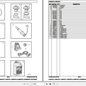 Volvo Penta Marine Gasoline Engines 4.3GIJWTR to DPX415XEFS Parts Catalog 1