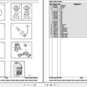 Volvo Penta Marine Gasoline Engines 4.3GL A to 4.3GL P Parts Catalog 1