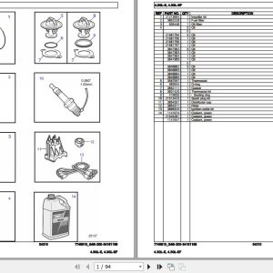 Volvo Penta Marine Gasoline Engines 4.3GL E 4.3GL EF Parts Catalog 1