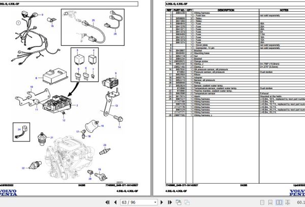 Volvo Penta Marine Gasoline Engines 4.3GL G 4.3GL GF Parts Catalog 2